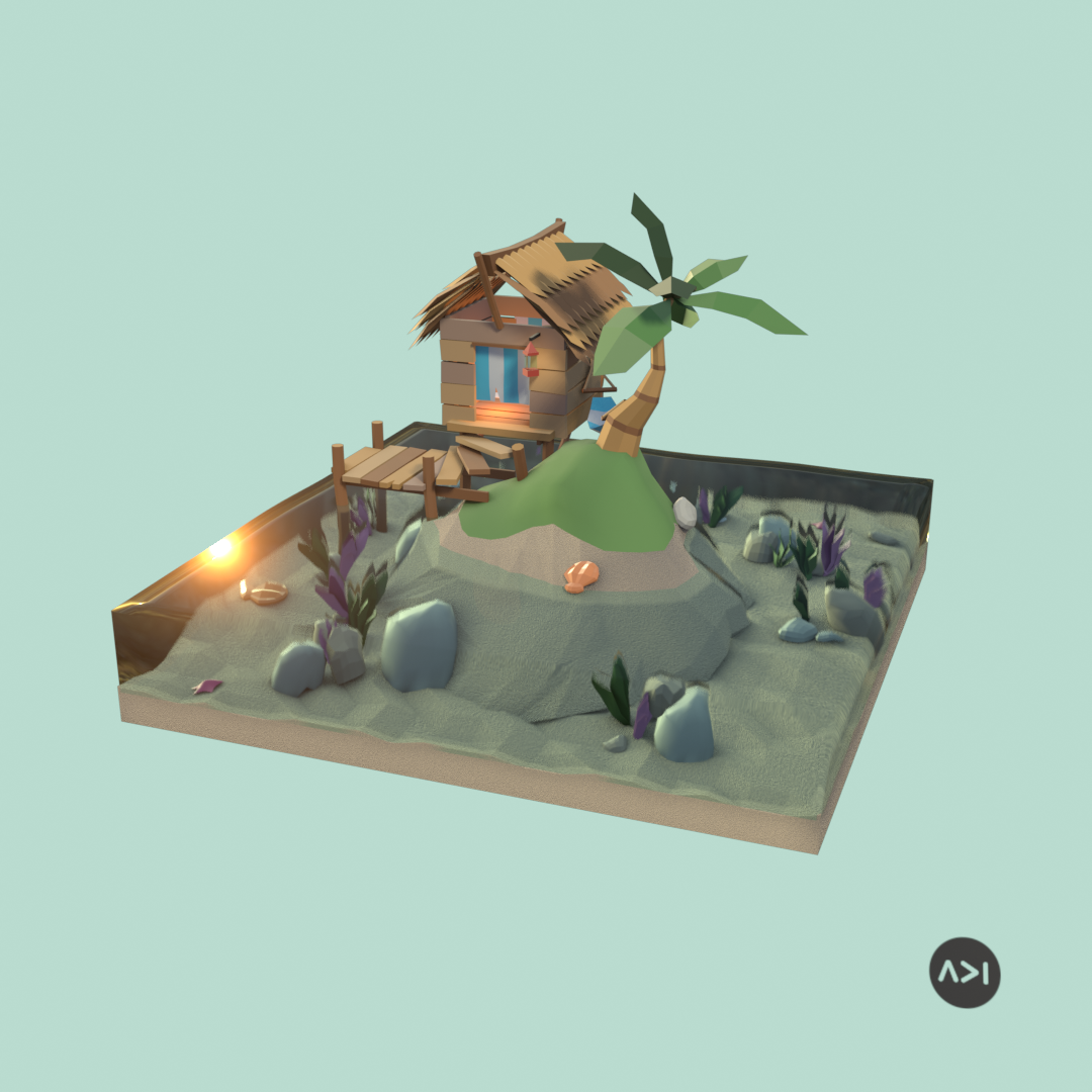 Low-poly Island